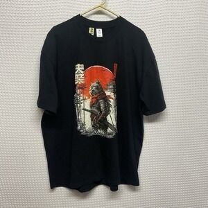 NWOT T027 Japanese Fighter Cat Samurai Warrior T-Shirt Men Asia6XL /US4XL China